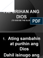 To God Be The Glory (Papurihan Ang Dios)