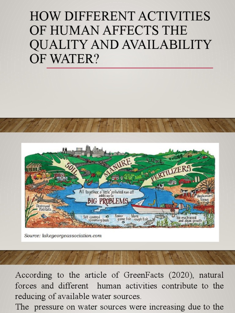 Impact of Human Activities on Water Quality | PDF