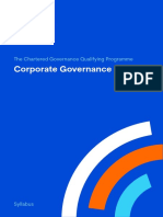 Corporate Governance Syllabus Aug 2021