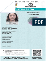 Duplicado cédula de ciudadanía colombiana