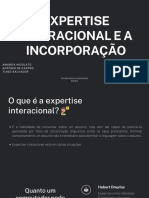 Expertise Interacional e A Incorporação