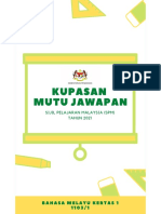 (BM K1) Kupasan Mutu Jawapan SPM 2021