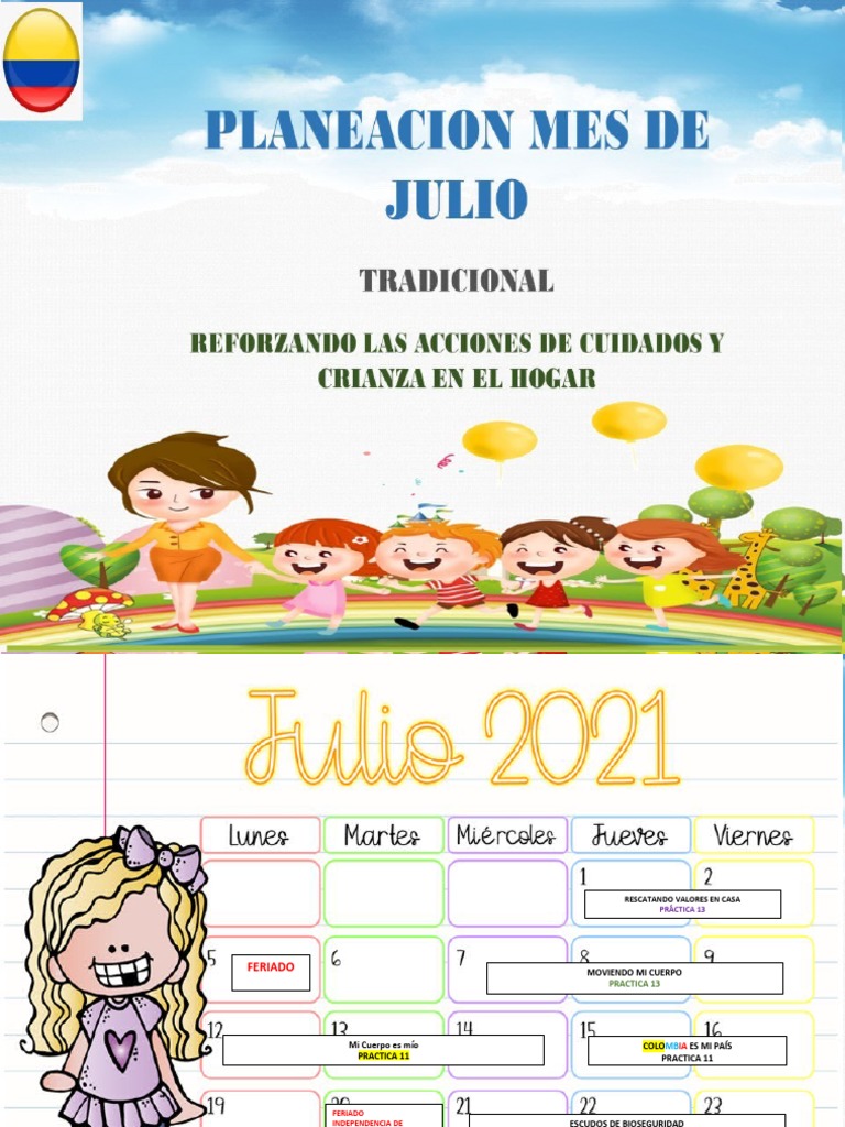 Planeacion de Actividades Pedagogicas Julio - Remota | PDF