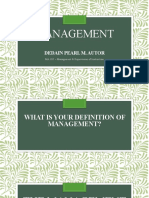 Presentation1 Management Report