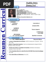 Resumen Curricular Jimmy Padilla