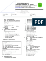 Soal Ujian Mid Bahasa Inggris Kelas XI.