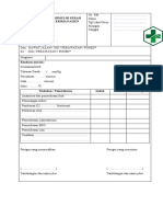 Formulir Serah Terima Pasien