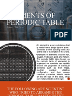 Sci - 8 Elements of Periodic Table-Week 7-8