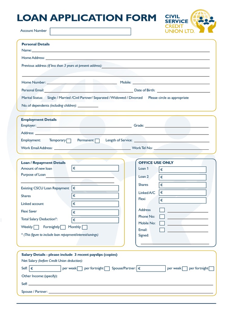 Loan Application Form | PDF | Loans | Mortgage Loan