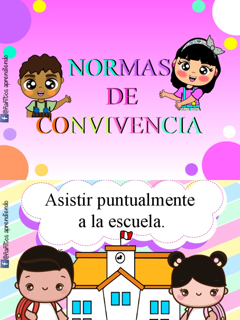 Normas de convivencia escolar para niños | PDF