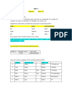 Class # 1 The Present Perfect