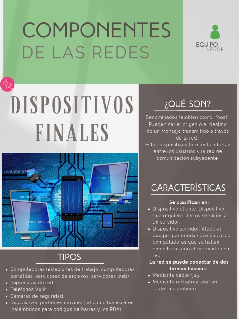 Dispositivos Finales y Intermedios en Redes | PDF | Red de computadoras ...