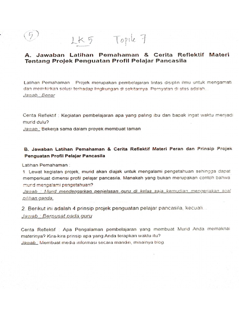 LLK 5 TOPIK 7 | PDF