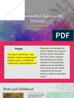 Life of Srila Visvanatha Chakravarti Thakura