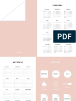 2021 Monthly Planner Overview