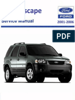 (TM) Ford Manual de Taller Ford Escape 2001 Al 2006 en Ingles