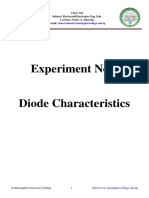 Diode Characteristics Experiment Report