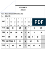 Jadual Naurah