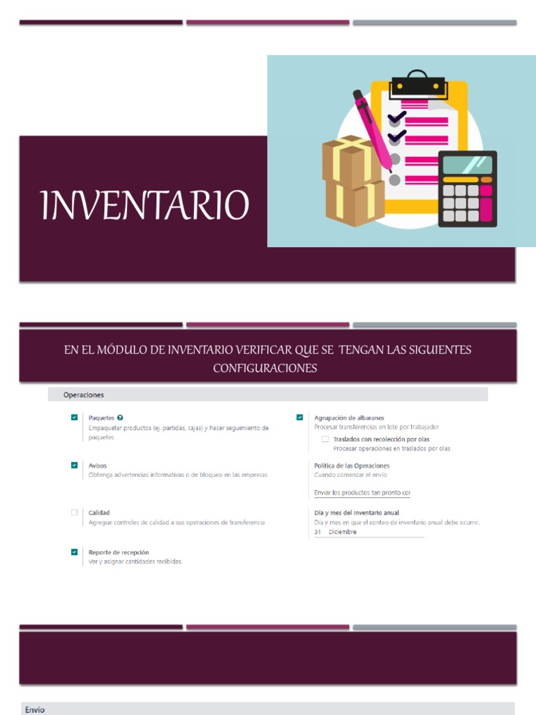 Configuraciones del Módulo de Inventario | PDF