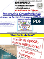 Innovacion Organizacional-CongresoMesoamericano - Univ Chiapas-5 Oct 2016