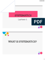 Lecture 1.introduction To Systematics