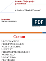 Optimization Studies of Chemical Processes Using Simulation Software