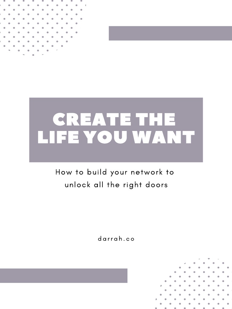 Create The Life You Want | PDF