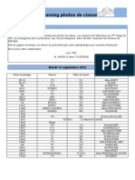 Planning Photo Rentrée 2022 2023