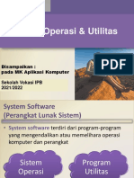 Sistem Operasi dan Utilitas
