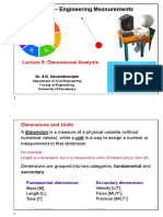 Dimensional Analysis