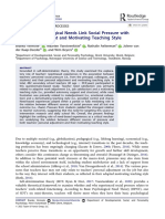 Teachers' Psychological Needs Link Social Pressure and Teaching Style