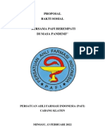 Proposal Bakti Sosial: Persatuan Ahli Farmasi Indonesia (Pafi) Cabang Klaten