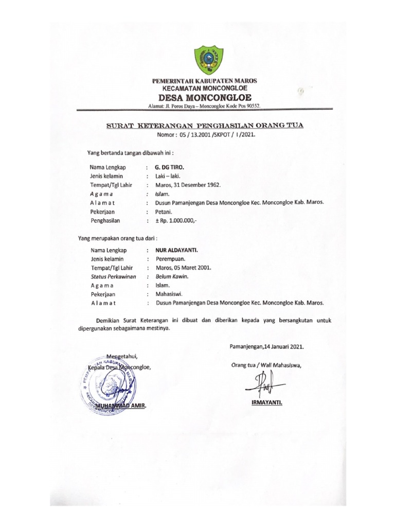 Pemerintah Kabupaten Maros | PDF