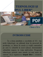 Noile Tehnologii Si Timpul Liber Cl-XI 2