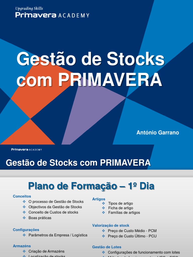 Gestão de Stocks PRIMAV | PDF | Armazém | Business