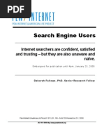 Download Search Engine Users Pew Internet  American Life Project by Setyo Nugroho SN6266180 doc pdf