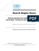 Search Engine Users, Pew Internet & American Life Project