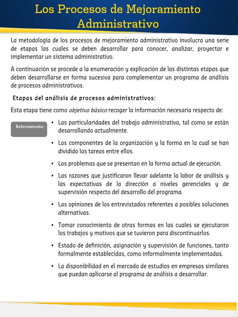 10 Proceso Mejoramiento Administrativo | PDF | Metodología de encuesta ...