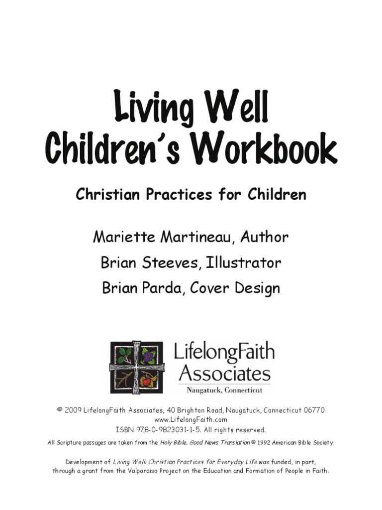 Living Well Children S Workbook | PDF | Jesus | Prayer