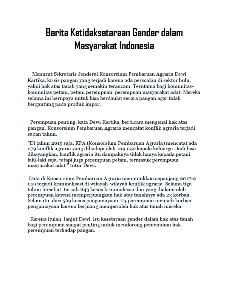 Hapus Batasan Gender: Membangun Desa Inklusif dan Setara