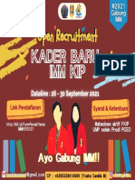 Open Recruitment Open Recruitment: Kader Baru Imm Kip