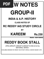 (RC Reddy) Indian History