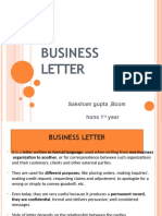 Business Letter PPT Yogita Mam