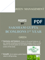 Green Management PPT POM