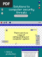 Solutions to computer security threats