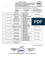 Jadwal Ibadah Pelprap Wilayah Deliserdang V 2023