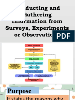 Conducting and Gathering Information From Surveys, Experiments or Observations