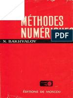 Methodes Numeriques. Analyse, Algebre, Equations Differentielles Ordinaires - N. Bakhvalov (1976) - 2
