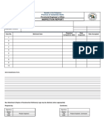 Inspection Report Template For PI