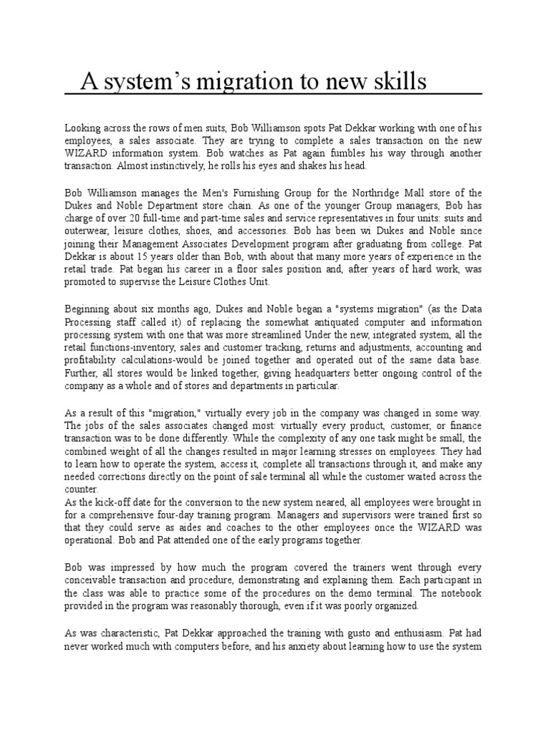 Hrm Case Study Pat Dekkar Pdf Sexual Harassment Witness